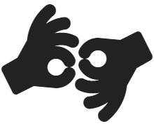 American Sign Language Interpreting Icon